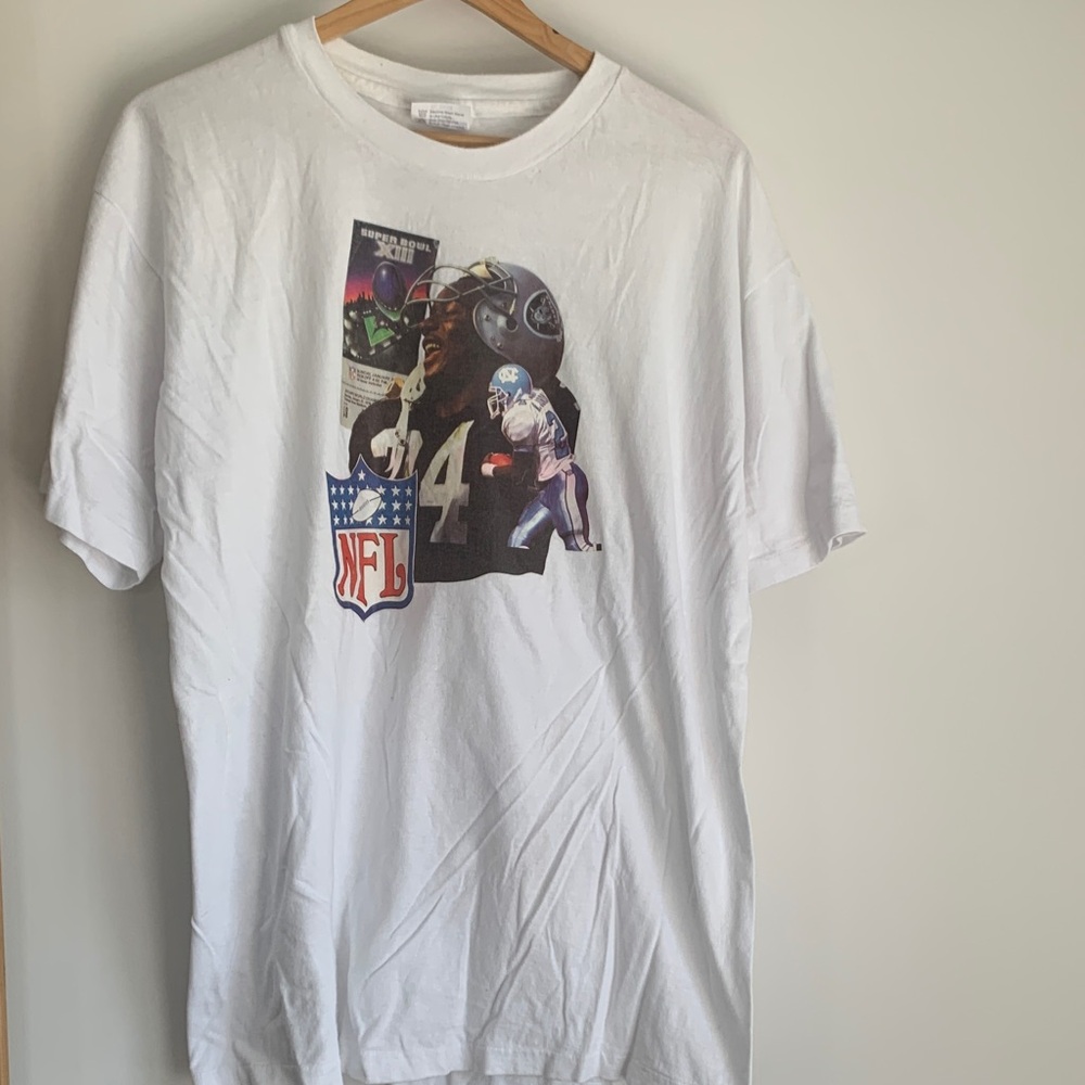 White NFL Graphic T-Shirt